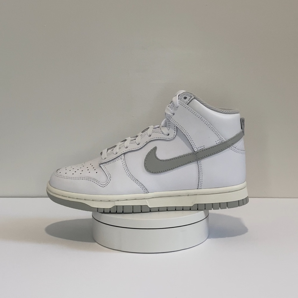 ⭐️ Nike Dunk High Shoes (White/Grey Fog Sail)